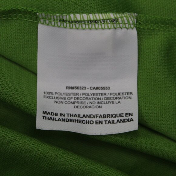 Nike Golf Polo Shirt Men Medium Green Dri-Fit Texture Polyester S/S Pullover - Picture 9 of 13